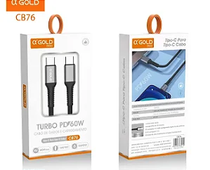 CABO TURBO 60W ALPHA GOLD TURBO 60W TIPO-C