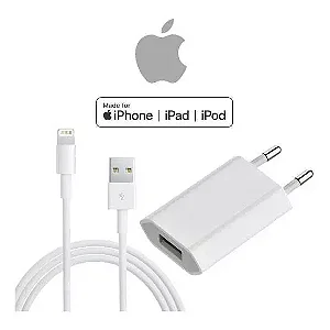KIT APPLE FONTE + CABO LIGHTNING