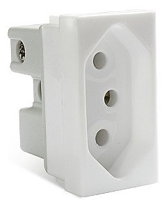 Módulo Tomada Parede Stella Branco 10a 250v 2p+t Steck