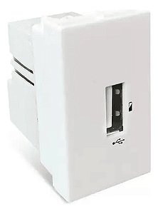 Módulo Tomada Usb Branco Steck