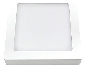 Luminária Plafon Led Sobrepor 18w 6500k BIV Quadrada Ourolux