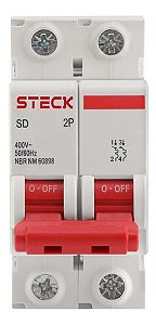Chave Térmica Bipolar 2x10 Curve C 10amp Steck