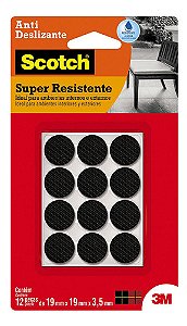 Anti-risco Redondo P Cor Preto Scotch 3M