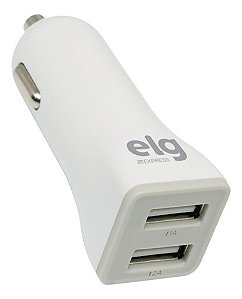 Carregador Veicular 2 Portas Usb 2a CC2SE ELG