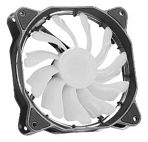 Cooler Fan Colorido Led Branco 120mm ELG