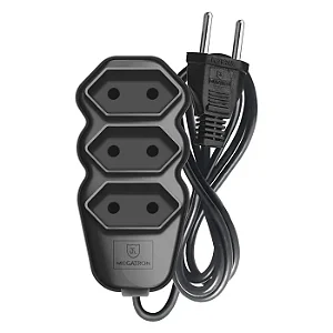 Extensão Fio Paralelo 2x75mm 5m Preto Megatron