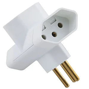 Plug T 2p+t 10a 250v Branco Tramontina