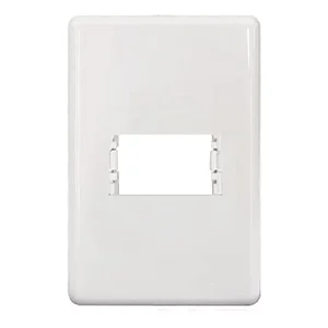 Placa 4x2  1 Módulo Horizontal Suporte Branco Stella Steck
