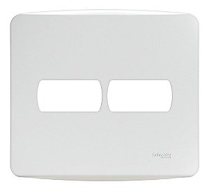 Placa 4x4 2 Postos Separados Branca Miluz Cor Branco Schneider