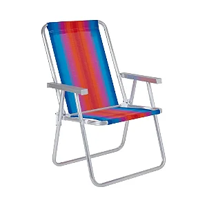 Cadeira De Praia Alto Conforto Cores Sortidas Mor