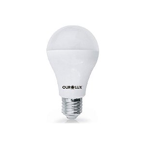 Lampada LED Bulbo Branca 6W Bivolt Base E27 Ourolux