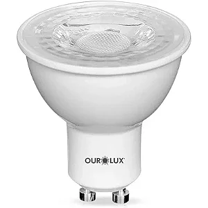 Lâmpadas Led Dicróica Gu10 Bivolt 4w 2700k Luz Amarela Ourolux