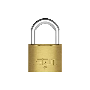 Cadeado E-coat 45mm Dourado Stam