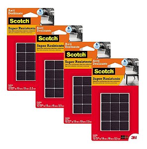 Feltro Anti Risco Eva Quadrado Preto P Scotch 3M