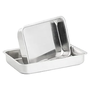 Assadeira De Aluminio 4,2 Litros Alta Retangular ATEF