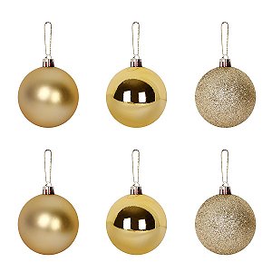 Bolas Lisa Dourada Nº 4 Com 6 Peças ATEF