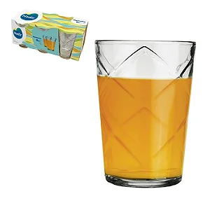 Copo Vidro 265Ml 6Pcs Maracatu ATEF