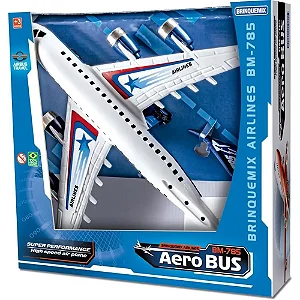 Brinquedo Avião Aerobus Concept Vermelho Brinquemix