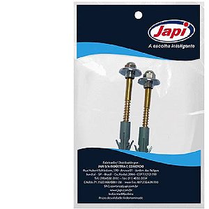 Conjunto de 2 Parafusos de Latão N10 para Bacia Autoserv Japi