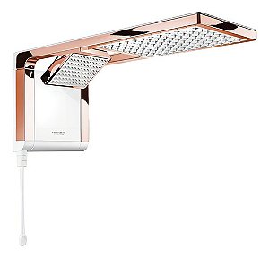 Chuveiro Acqua Duo 372613 Branco E Rose Gold 7800w - Lorenzetti