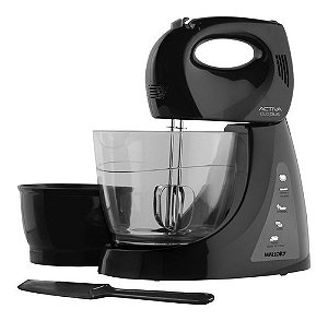 Batedeira Com Pedestal Activa Duo Plus Preta 127 v Cor Preto 127v Mallory