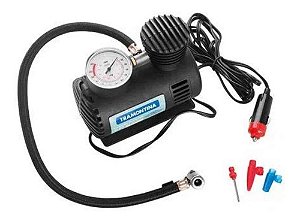Compressor Ar Portátil Para Carros 300 Psi 50 W 12v Cor Preto Tramontina