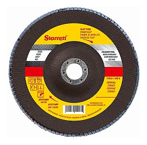 Disco De Lixa Flap Em Fibra De Vidro - 7 X 7/8 Starrett
