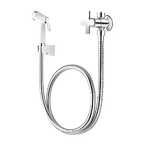 Ducha Ella Cross Com Derivação 2195-elc-cr - Acabamento Cromado Cor Branco - Tigre