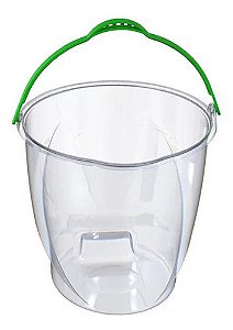 Balde Com Alça 15 Litros Transparente 30cm - Uninjet