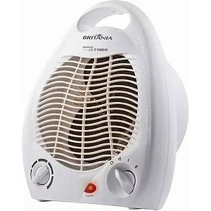 Aquecedor Elétrico AB1100N 2 Em 1 1500W 127V Branco Britânia