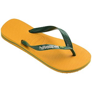 Chinelo Pop Amarelo Brasil Logo 33/34 Havaianas