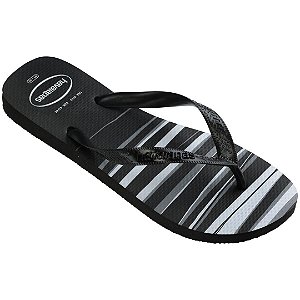 Chinelo Top Basic Preto e Branco 39/40 Havaianas