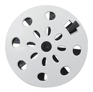 Grelha Rotativa Redonda 10cm Branca Astra