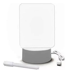 Luminaria Led De Escrever Com Caneta Lousa Quadro Mesa Anota ATEF