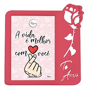 Porta Retrato 10x15 Rosa ATEF
