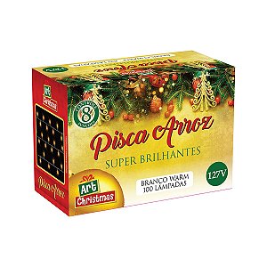 Pisca Arroz Branco 100 Lâmpadas ATEF