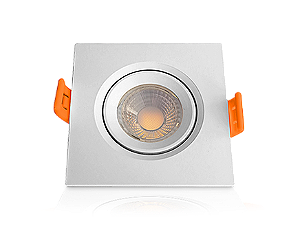 Superled Spot Quadrado 5W 3000K Branco Ourolux