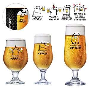Taça Vidro Linha Flock Sortida ATEF