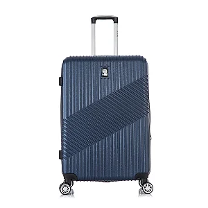 Mala de Viagem Geometric Rigida 360 Azul Marinho Santino