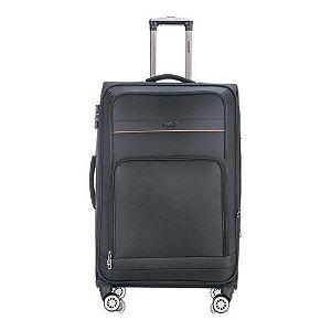 Mala de Viagem Hanoi Super Leve C/ Rodas Preta G ALKV401G Santino