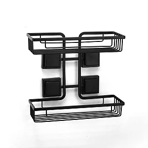 Prateleira Dupla Para Shampoo Retangular Piatina 3m Arthi