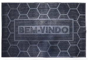 Capacho de Borracha 60x40cm Bem-Vindo Uzoo