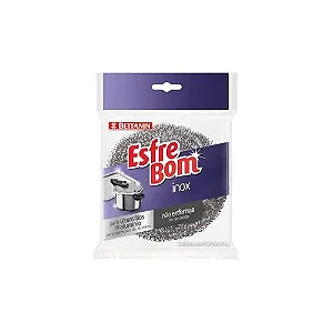Esponja em Aço Inox para Utensílios de Alumínio EsfreBom Bettanin