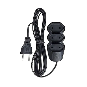 Extensao Paralelo 90 2x0,75x1,50m Preto Megatron