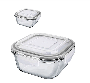 Pote Hermético Quadrado 310 ml Original Glass