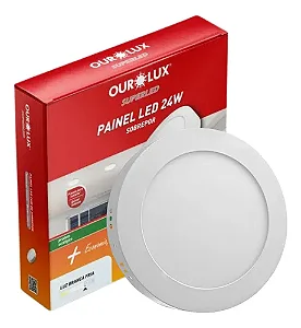 Plafon Led de Sobrepor redondo 18W 6500K Ourolux