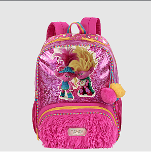 Mochila Grande Trolls Sisters Colorido Sestini