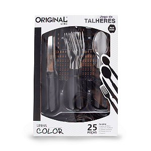 Jogo de Talheres Com Suporte de 25 Peças Original Line