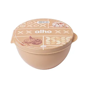 Pote com Tampa Fixa para Alho Plasutil