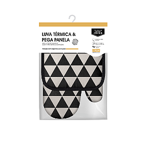 Kit Luva + Pega Panela de Tecido Sortida Plast Leo